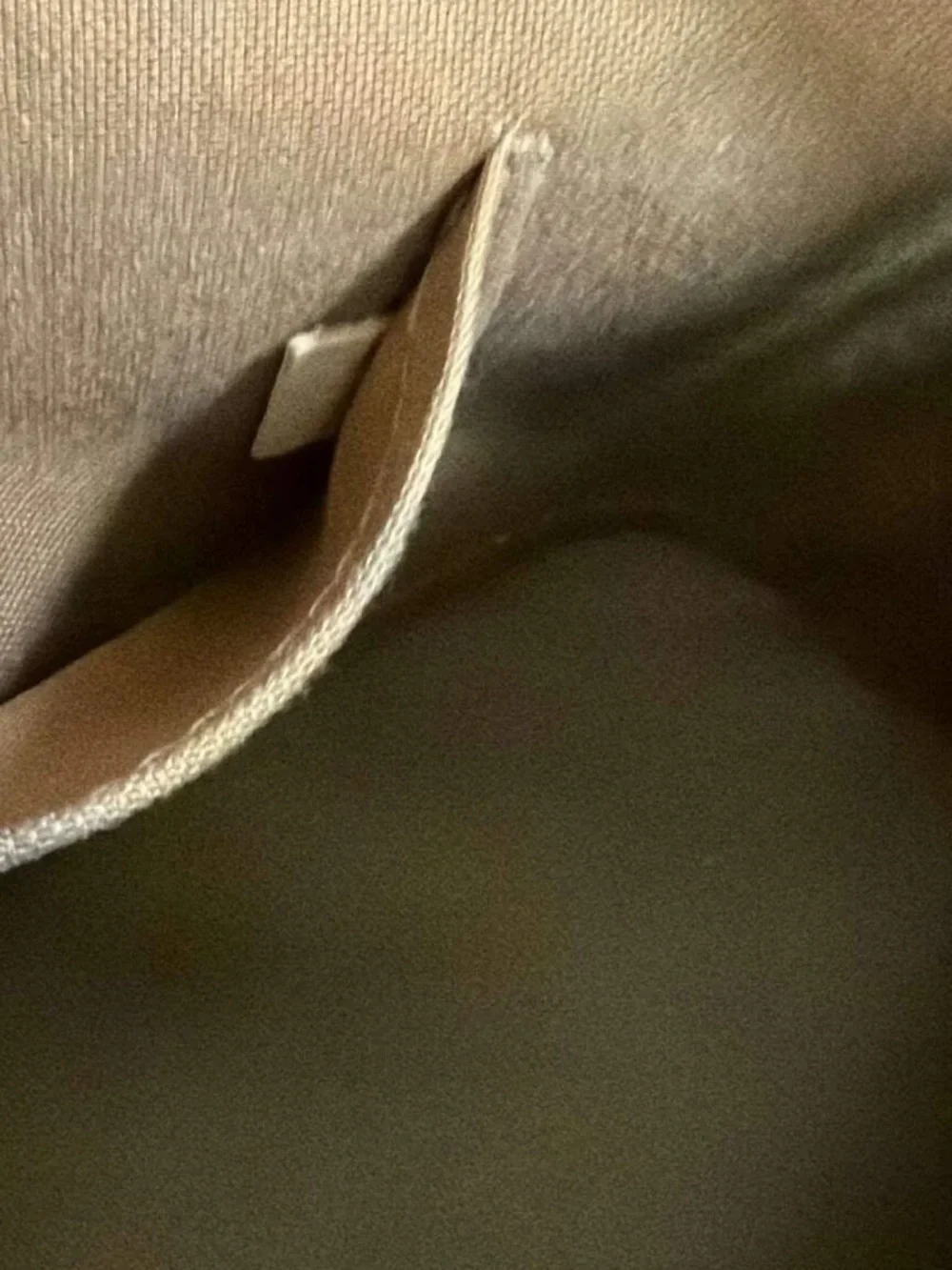 Louis Vuitton Brown Monogram Mini Alma Satchel with Tan Trim